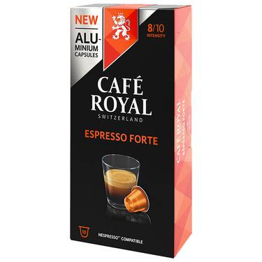 10 Capsules Aluminium Espresso Forte Café Royal  Nespresso Compatible