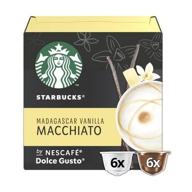 12 Capsules Macchiato Madagascar Vanilla Starbucks by Dolce Gusto