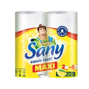 2 Essuie-Tout Multi-Surfaces Maxi Citron Sany