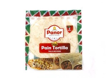 3 Pain Tortilla Taille Moyenne Panor 250g