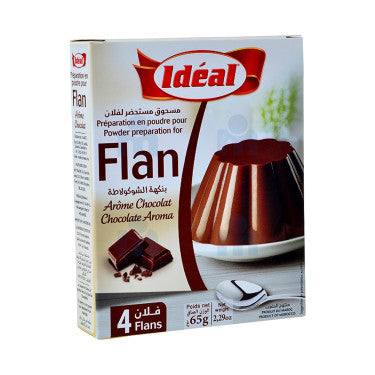 4 Flans Arôme Chocolat Idéal 55g