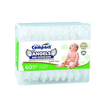 60 Cotons Tiges Angels Baby Ultra Compact