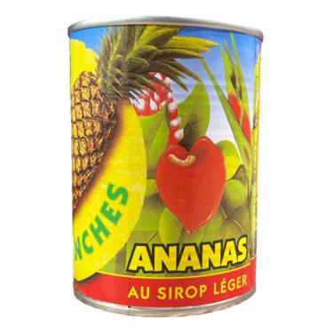 Ananas En Tranches au Sirop Léger  Prime 850 g