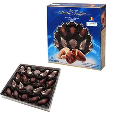 Assortiments de Bonbons au Chocolat pralines Blue Maitre Truffout  250g