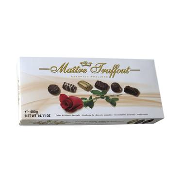 Assortiments de Bonbons au Chocolat pralines Rose Maitre Truffout 400g