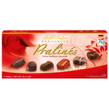 Assortiments de Bonbons au Chocolat pralines Rouge Maitre Truffout 400g
