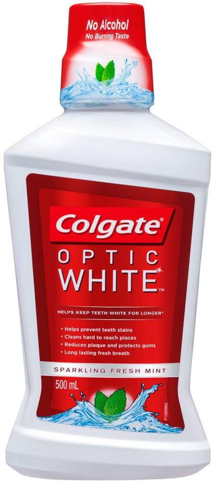 Bain de Bouche Sans Alcool Optic White Colgate 500ml