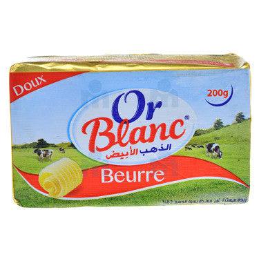 Beurre doux en plaquette Or Blanc  200 g