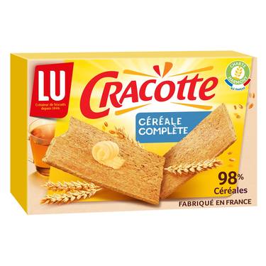 Biscottes Cracotte Céréales Complètes Heudebert Lu  250 g