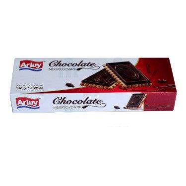 Biscuit avec Tablette de Chocolat Noir Arluy 150g