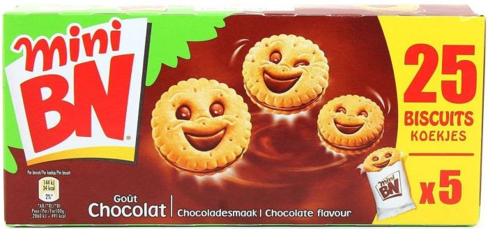 Biscuits Fourrés au Chocolat Mini Bn 168g