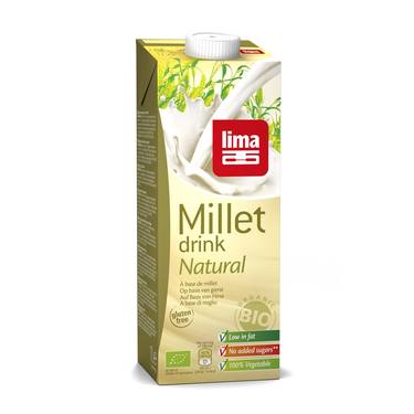 Boisson au Millet Natural Bio et Sans Gluten Lima  1L