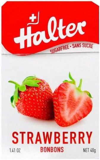 Bonbons Sans Sucre à la Fraise Halter 40g