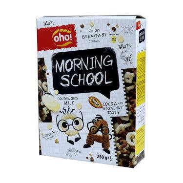 Céréales au Lait Condensé et Goût Cacao et Noisettes Morning School Oho!  250 g