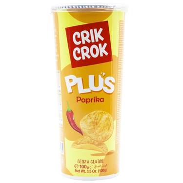 Chips Arôme  Paprika Sans Gluten Crik Crok Plus 100g