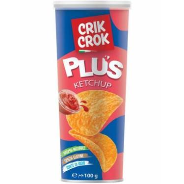 Chips Arôme  ketchup Sans Gluten Crik Crok Plus 100g