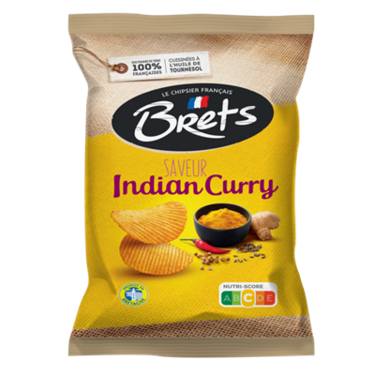 Chips  Ondulées Saveur Indian Curry 125g