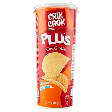 Chips Salées Original Sans Gluten  Crik Crok Plus 100g