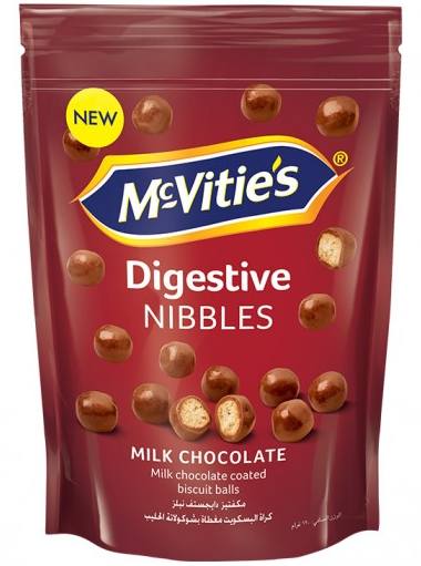 Chocolat Au Lait Digestive Nibbles  Mc Vities  120g