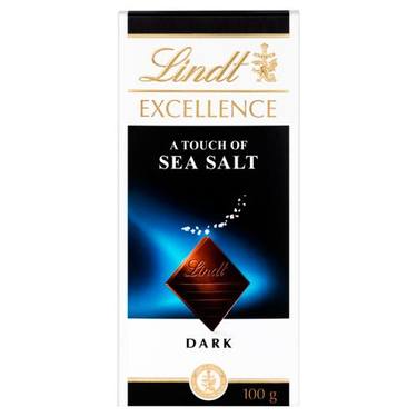Chocolat Noir Excellence Avec une Touche de Sel de Mer Lindt 100g