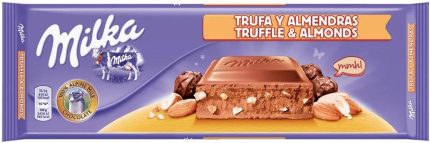 Chocolat au Lait Fourré à la Truffe et Amandes Milka 300g