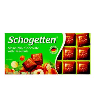 Chocolat au Lait des Alpes aux Noisettes Schogetten 100g