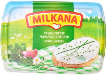 Cream Cheese Fromage à Tartiner Fines Herbes Milkana 180g