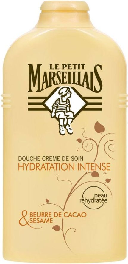 Crème de Douche Hydratation Intense au Beurre de Cacao et Sésame Le Petit Marseillais 250ml