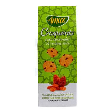 Croquants aux Amandes et Raisins Amuz 150 g