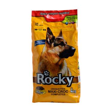 Croquettes pour chien Adulte Maxi-Croc Complètes  Rocky  4Kg