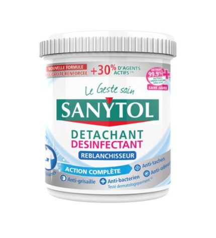 Détachant Désinfectant Reblanchisseur et Action Complète Sanytol 0.450g