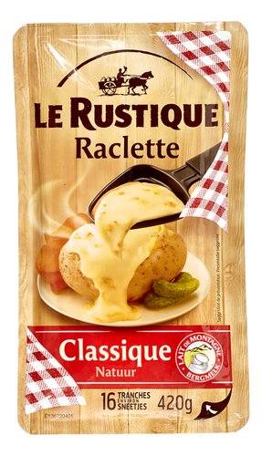 Fromage à raclette sans croûte Le Rustique 400g