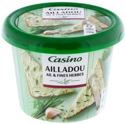 Fromage à tartiner à Ail et fines herbes Ailladou Casino 250 g