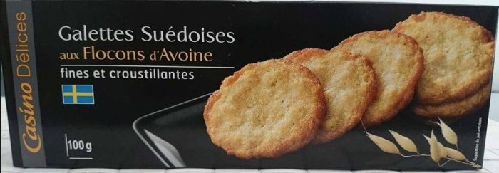 Galettes suédoises à l’avoine délices Casino 100g