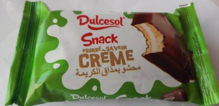 Génoise Fourré Saveur Crème Snack Dulcesol  4 x 43g