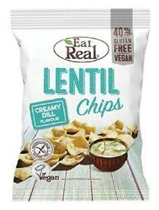 LENTIL CHIPS CREAMY DILL EAT REAL 40G