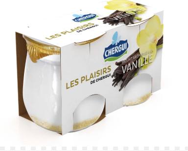 LES PLAISIRS DE CHERGUI VANILLE 2pots de 125g