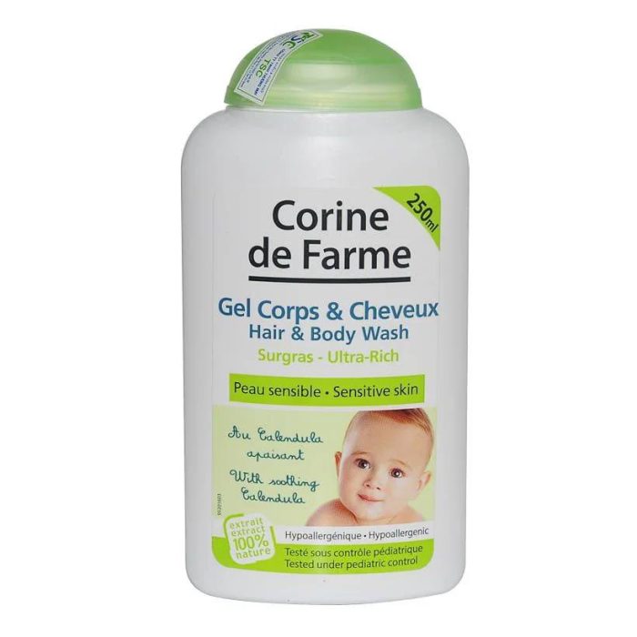 Lotion pour Bébé Cheveux et Corps Corinne de Farme 250ml