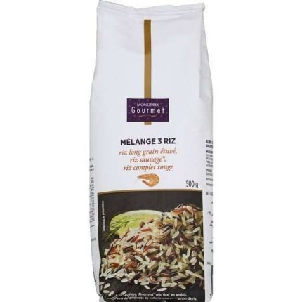 Mélange 3 riz  MONOPRIX GOURMET 500G