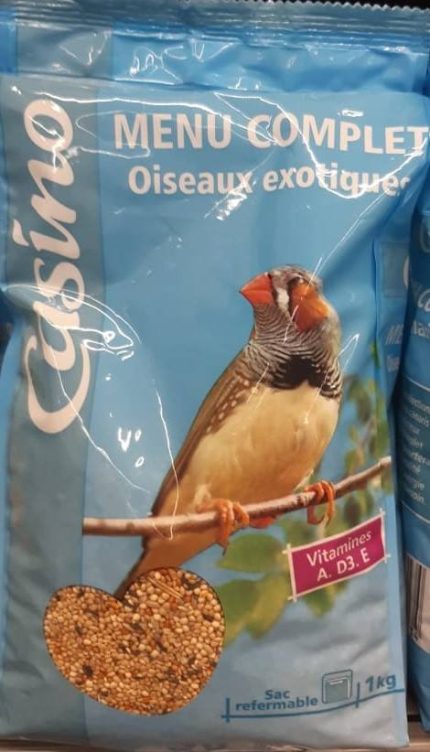 Menu Complet Graines Oiseaux Exotiques 1Kg