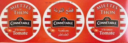 Miettes de Thon à la Sauce Tomate Connétable 3x80g