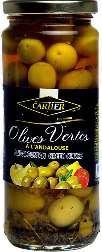 Olives vertes à l’andalouse Cartier 300g