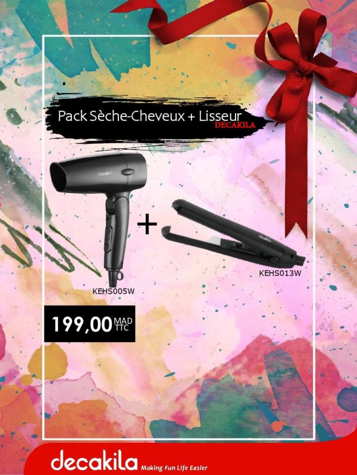 Pack Sèche-Cheveux + lisseurs Dacakila