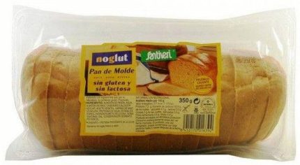 Pain de Mie Sans Gluten et Sans Lactose Santiveri 350g