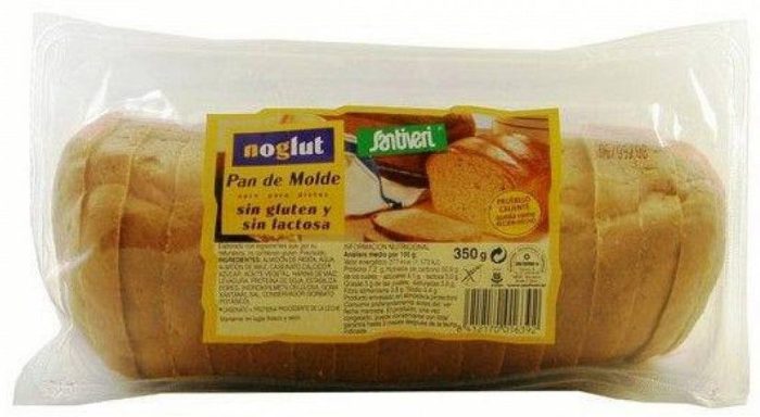 Pain de Mie Sans Gluten et Sans Lactose Santiveri 350g