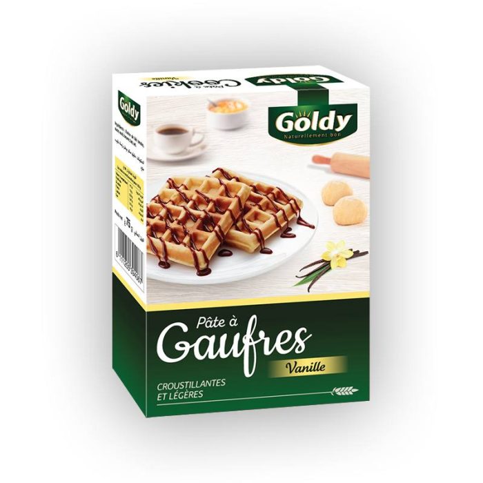 Pate a Gaufres Surgelé Vanille Goldy  6 unités 80g