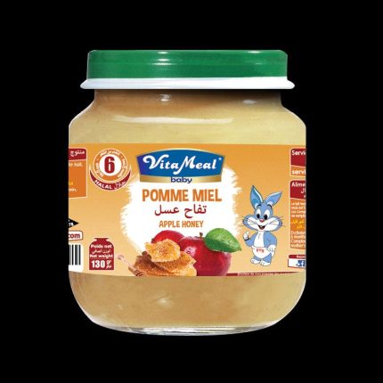 Petit Pot Dessert Pomme Miel Sans Gluten ni Lactose Vitameal Baby 130g