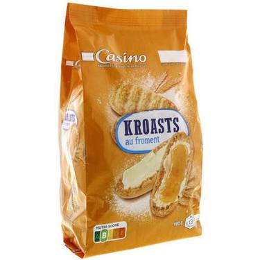 Petits Pains Grillés Kroast Froment Casino 400 g