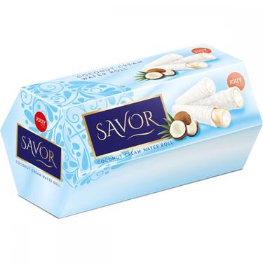 Rouleau de Gaufres à la Crème de Coco Savour 162 g