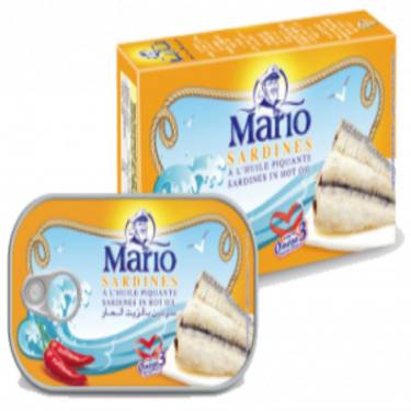 Sardines à la Sauce Piquante  Mario 125 g